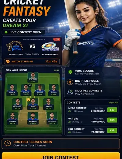 Sambad (lottery sambad) fantasy cricket & matchday visual 3